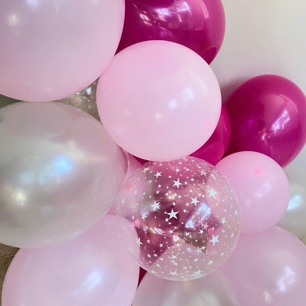 Pink Blend & Stars Balloon Garland Kit