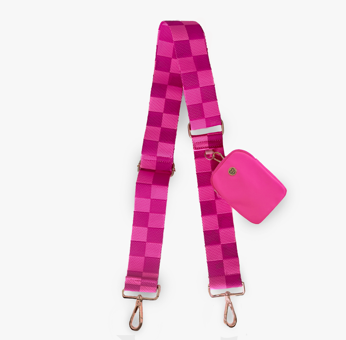 Classic Strap - Hot Pink Checkerboard