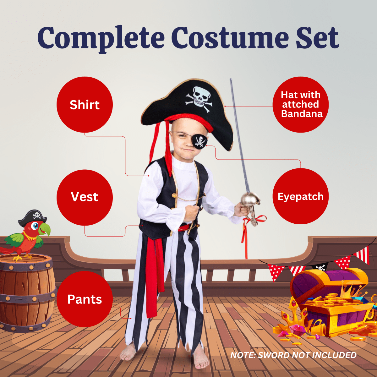 Pirate Costume - Kids