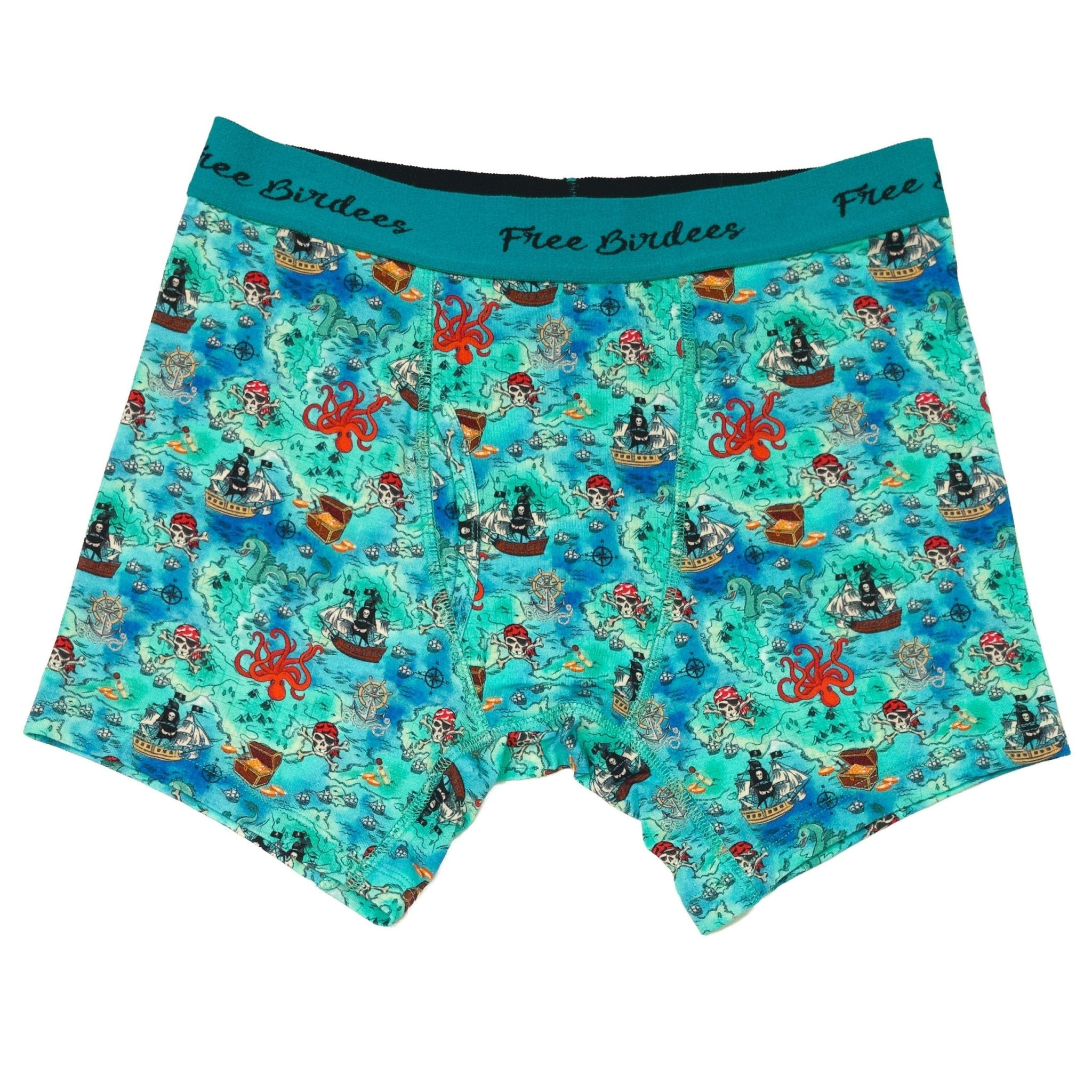 Pirate High Seas Treasure Map Men's Boxer Briefs