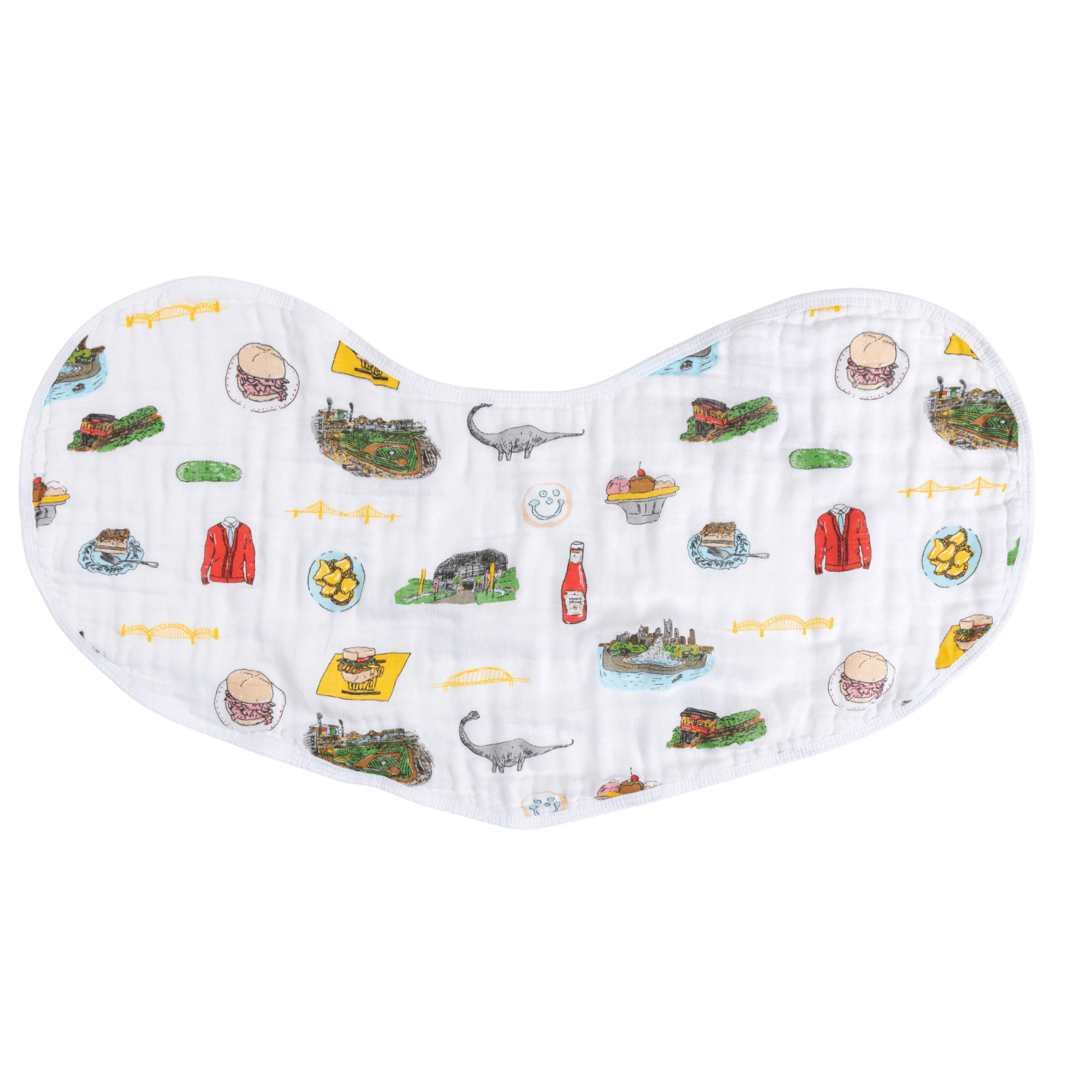 Pittsburgh Newborn Gift Bundle: Swaddle, Bib & Onesie