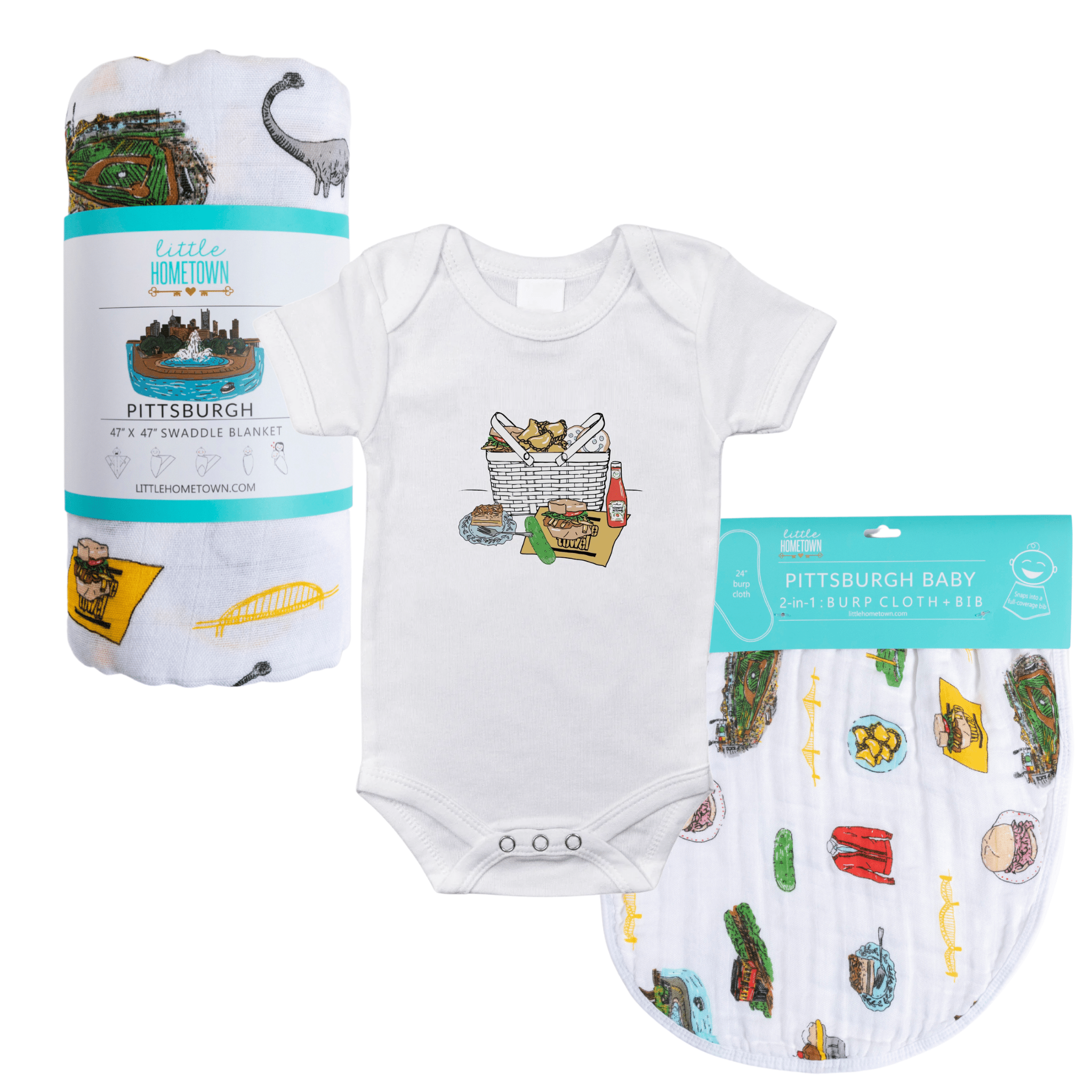 Pittsburgh Picnic Baby Gift Bundle Baby Shower Essential For Newborn