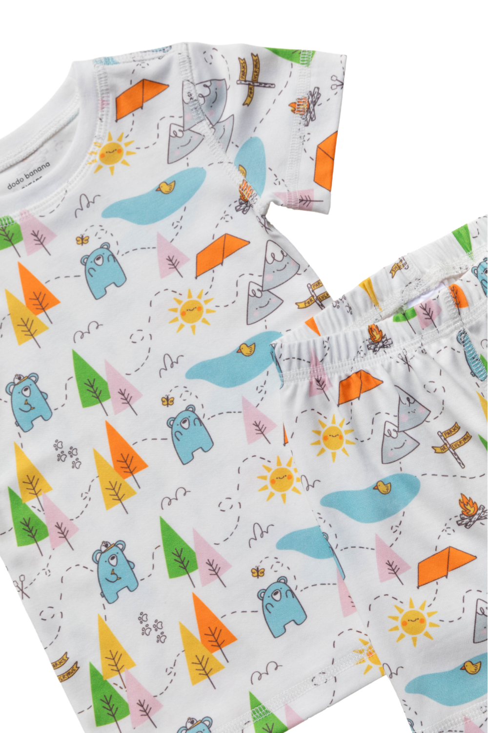 Adventure Awaits! Organic Pima Cotton Shorts Pajama Set In Support Of Parks California