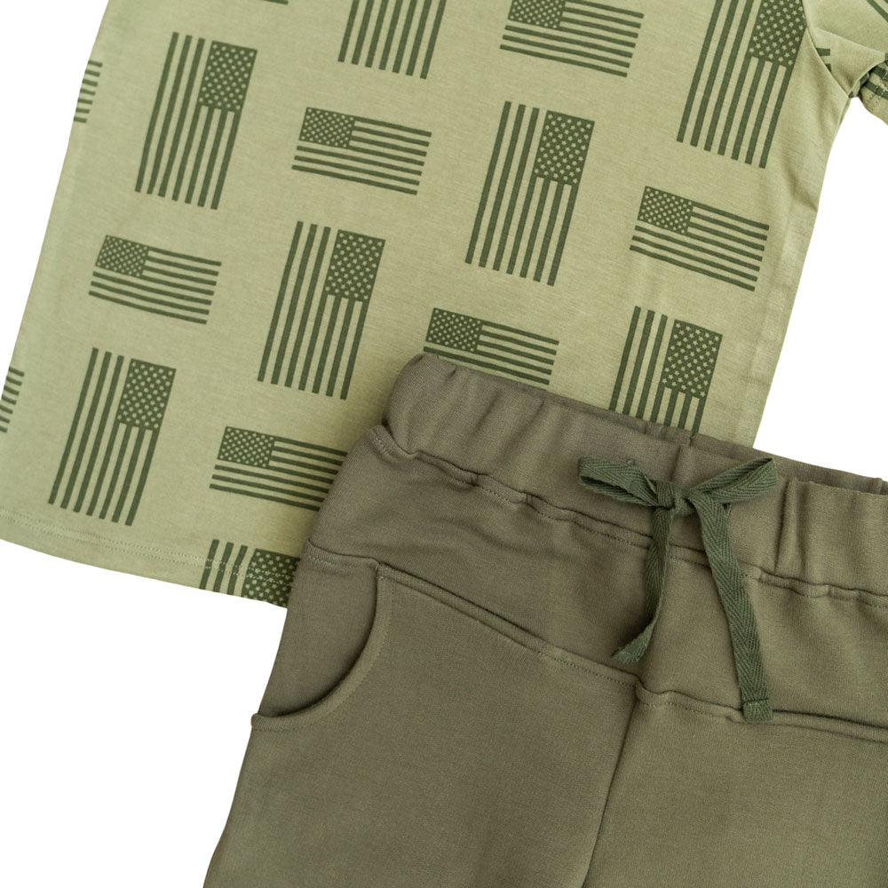 Kolton Bamboo Pocket Tee + Jogger Set
