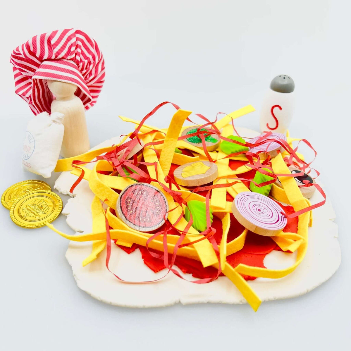 Pizza Parlor, Pizzeria Play Set With Playdough
