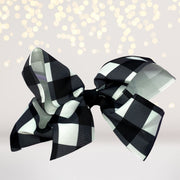 Plaid Hair Bow, Lumberjack Print Bow, Buffalo Check Hair Bow