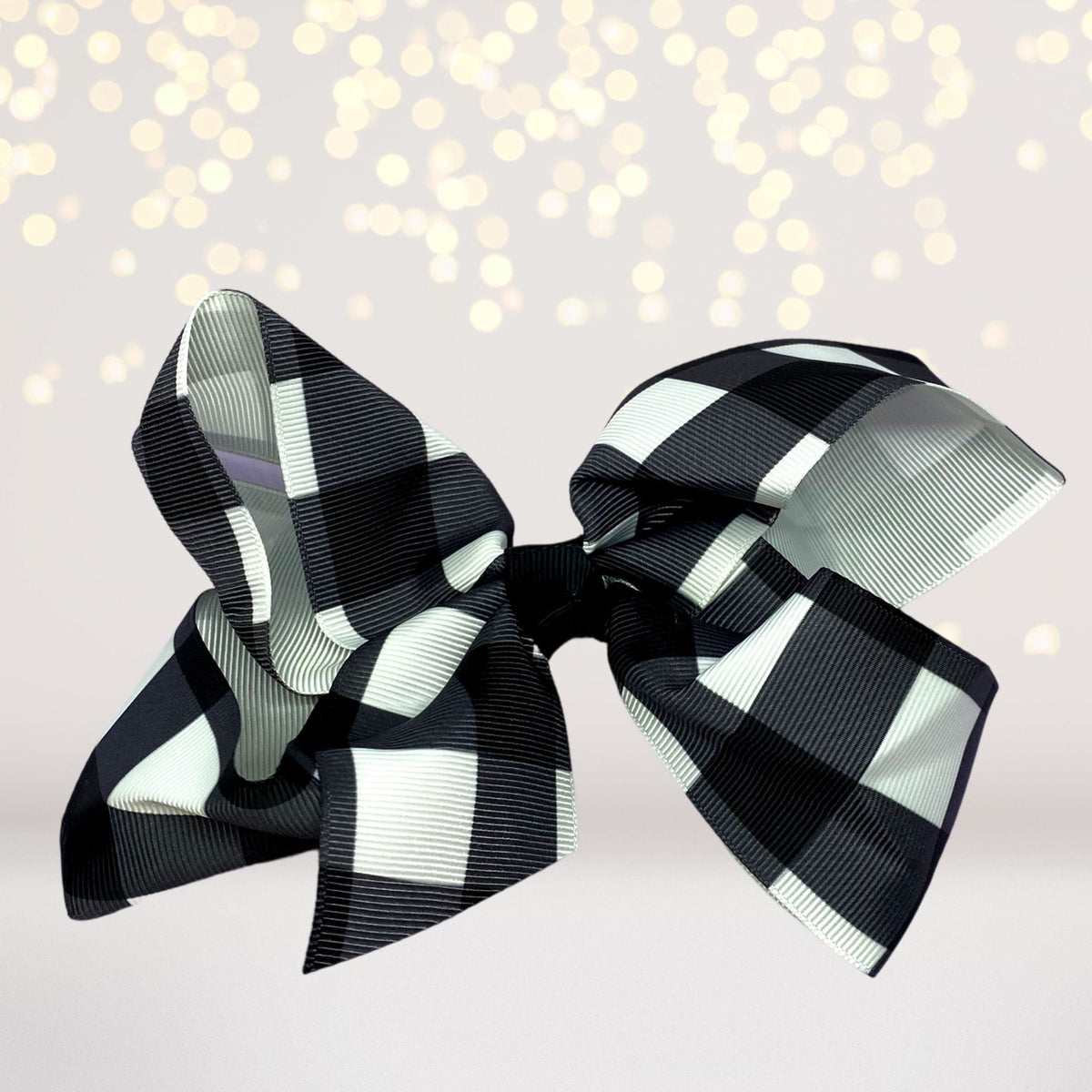 Plaid Hair Bow, Lumberjack Print Bow, Buffalo Check Hair Bow