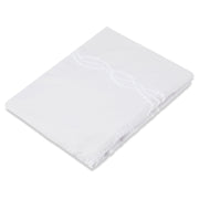 Embroidered Crib Sheet - Platinum Pearl Ropes