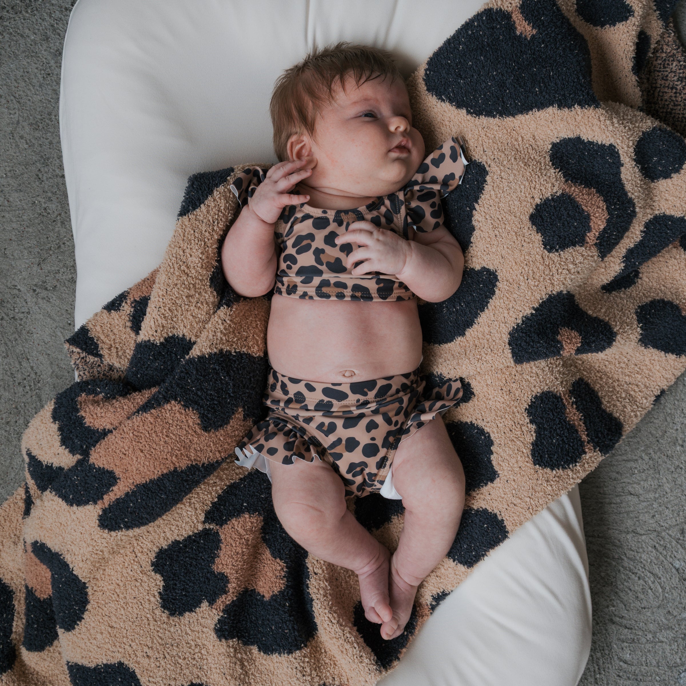 Girl's Two Piece Swimsuit | Leopard