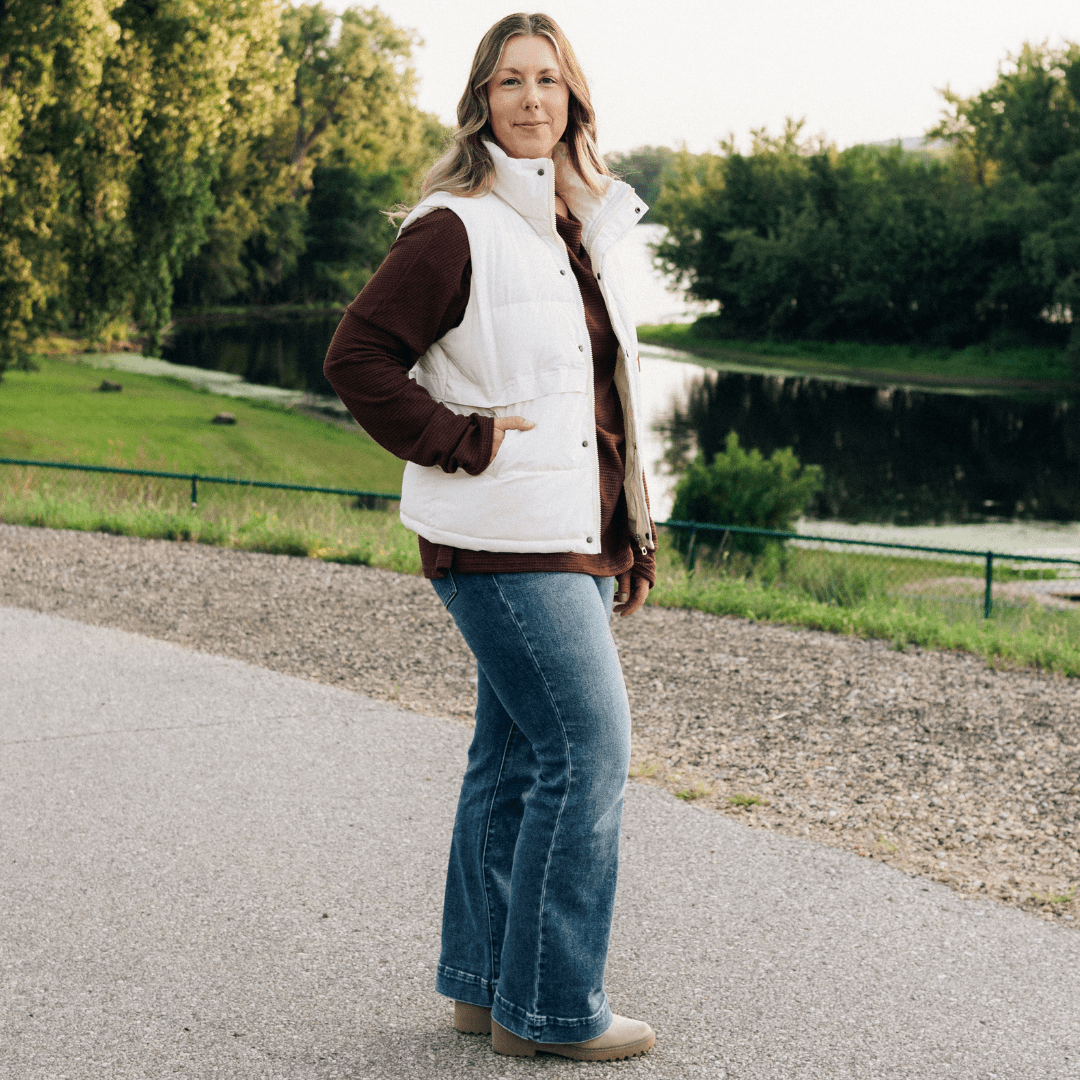 White Vest With Pockets