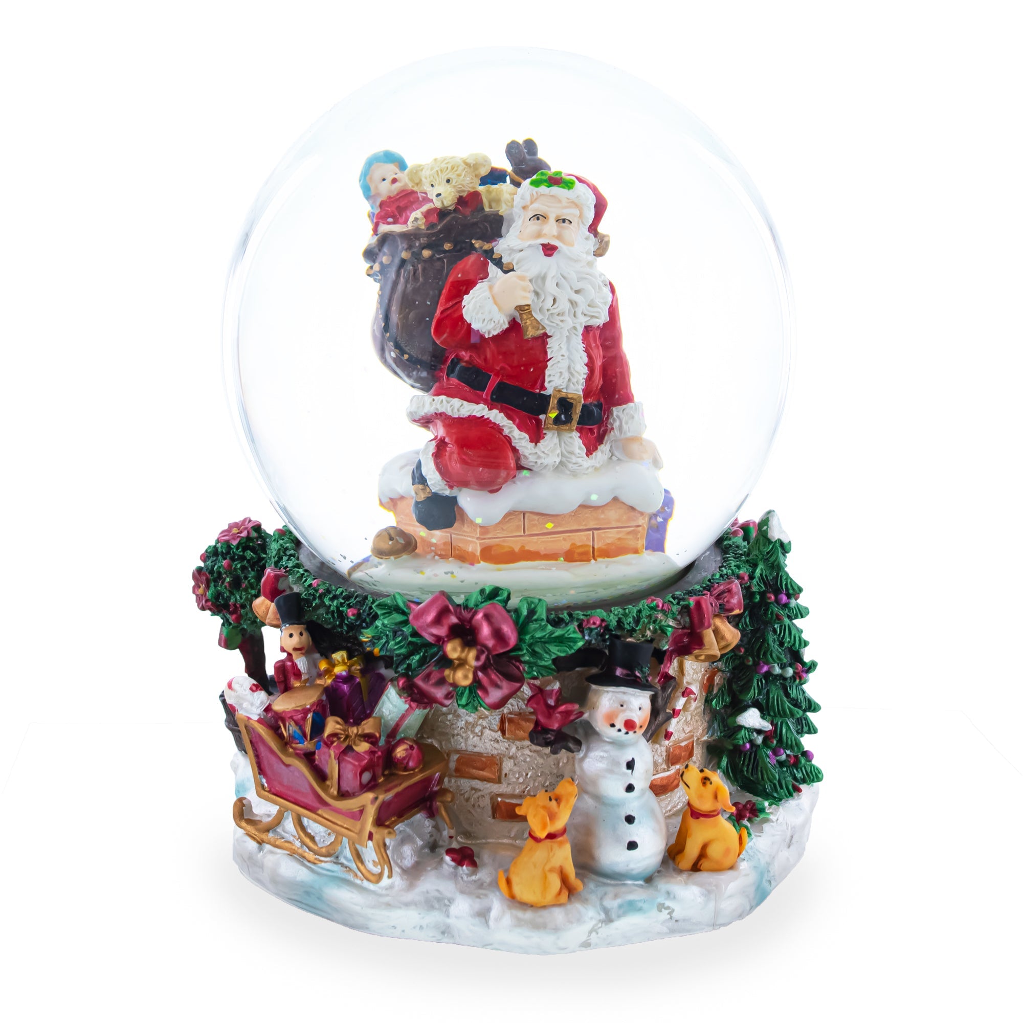 Santa's Chimney Adventure: Musical Water Snow Globe