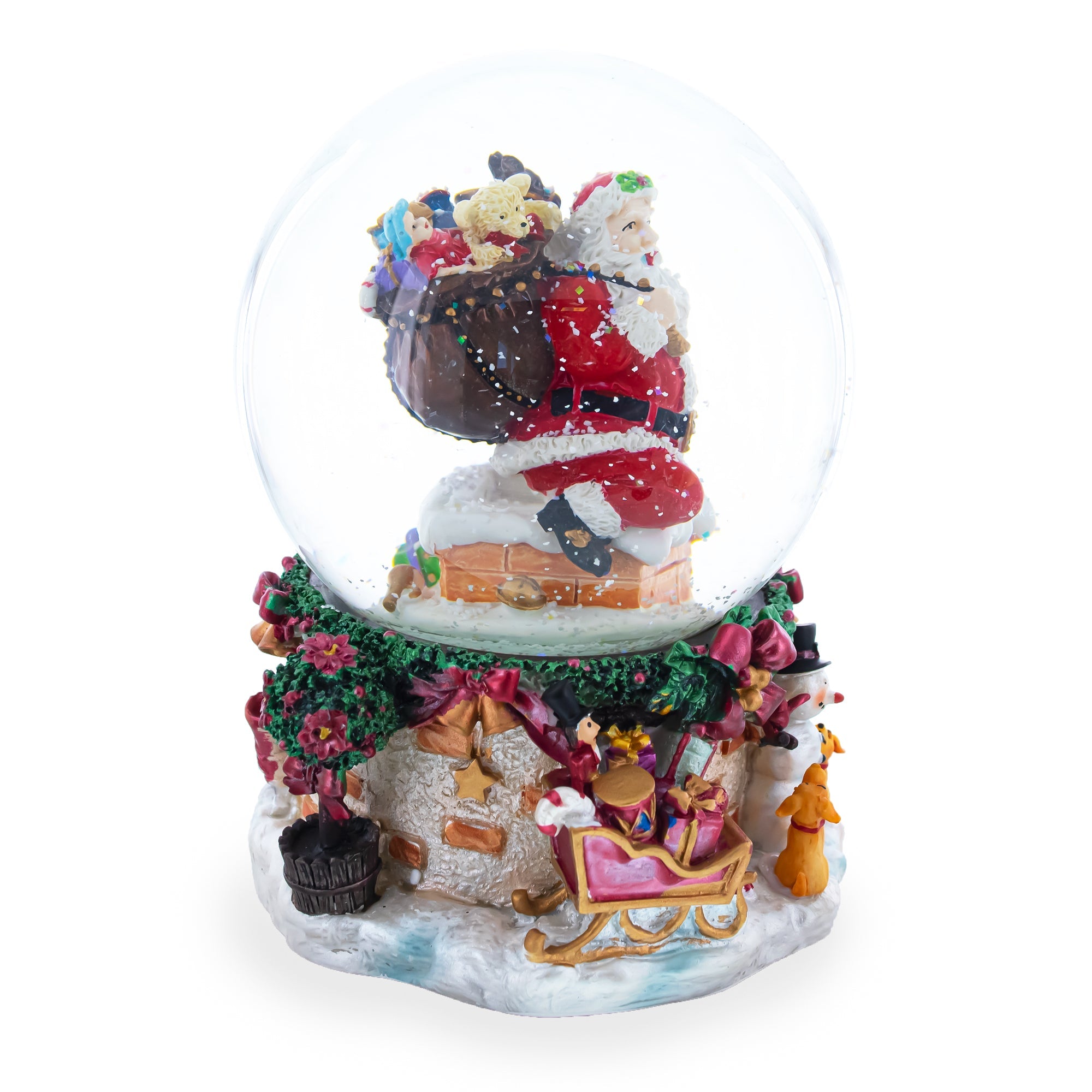 Santa's Chimney Adventure: Musical Water Snow Globe