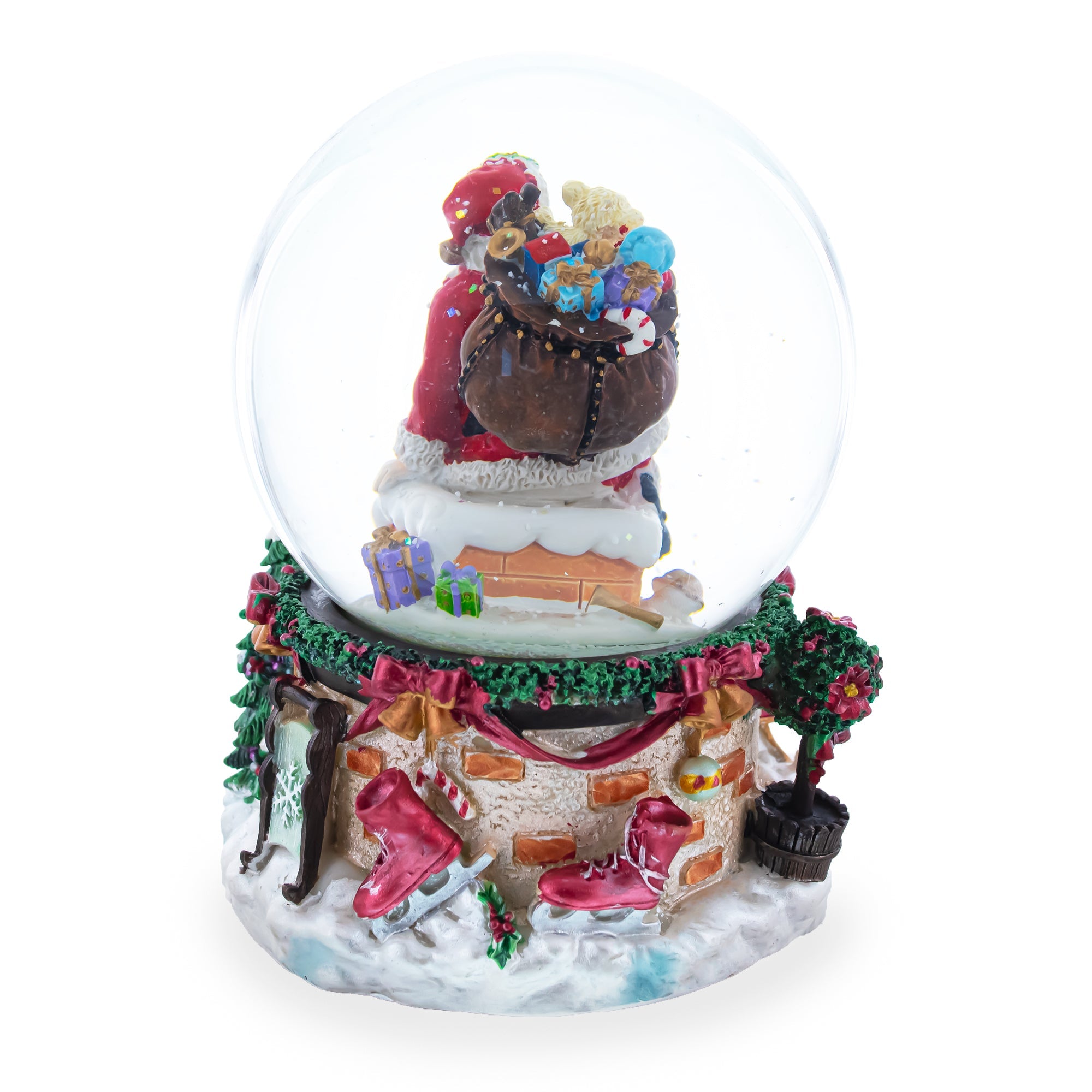 Santa's Chimney Adventure: Musical Water Snow Globe