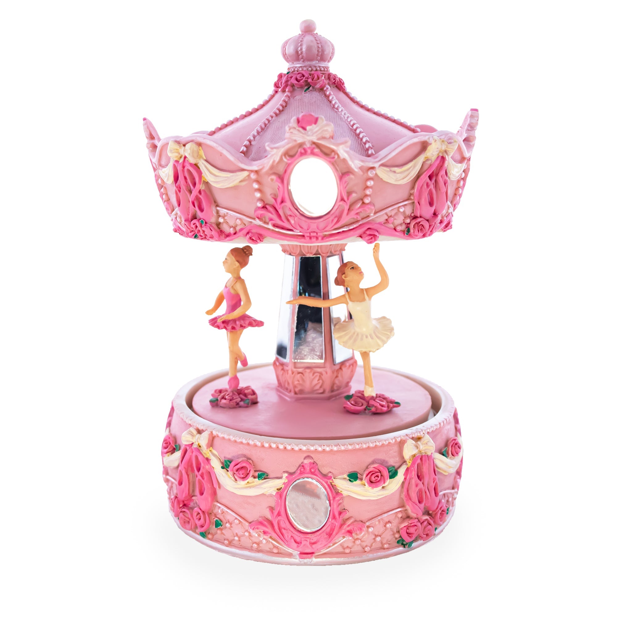 Dance Of The Ballerinas: Three-tier Ballet Carousel - Rotating Musical Figurine With Graceful Dancers