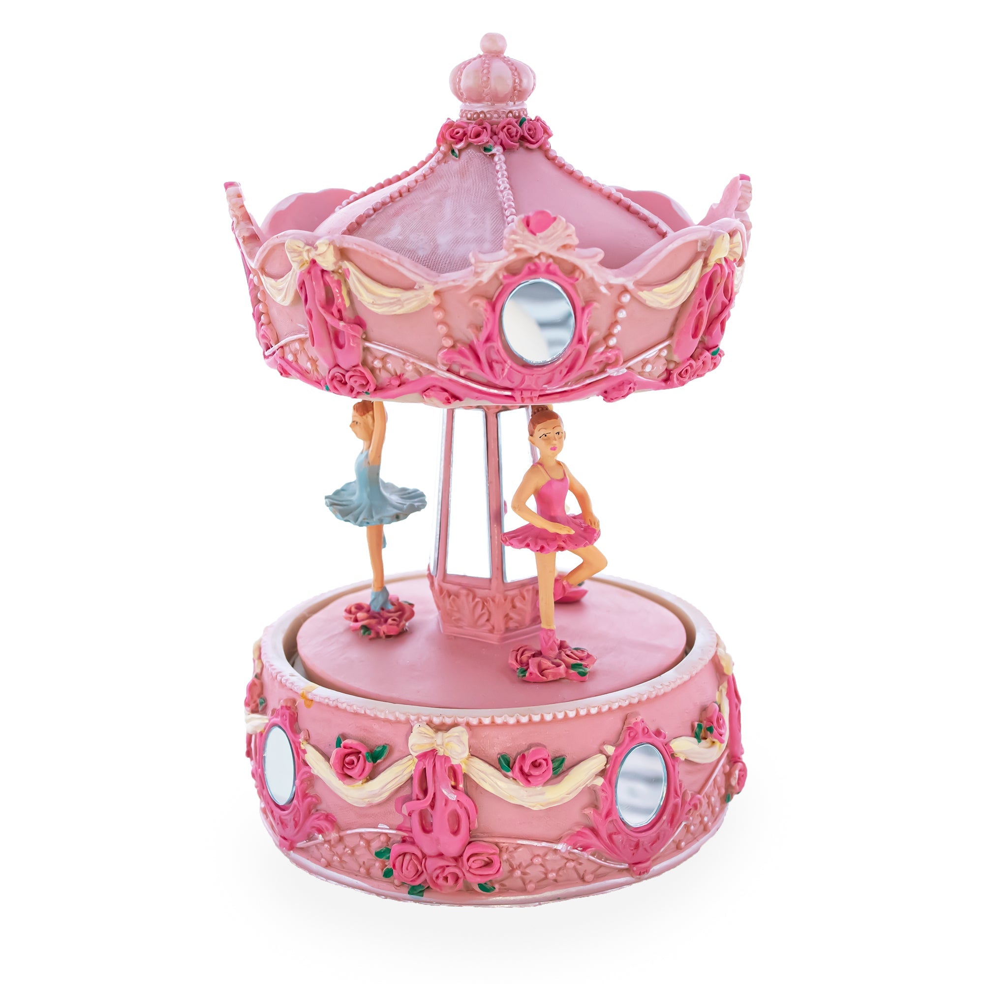 Dance Of The Ballerinas: Three-tier Ballet Carousel - Rotating Musical Figurine With Graceful Dancers