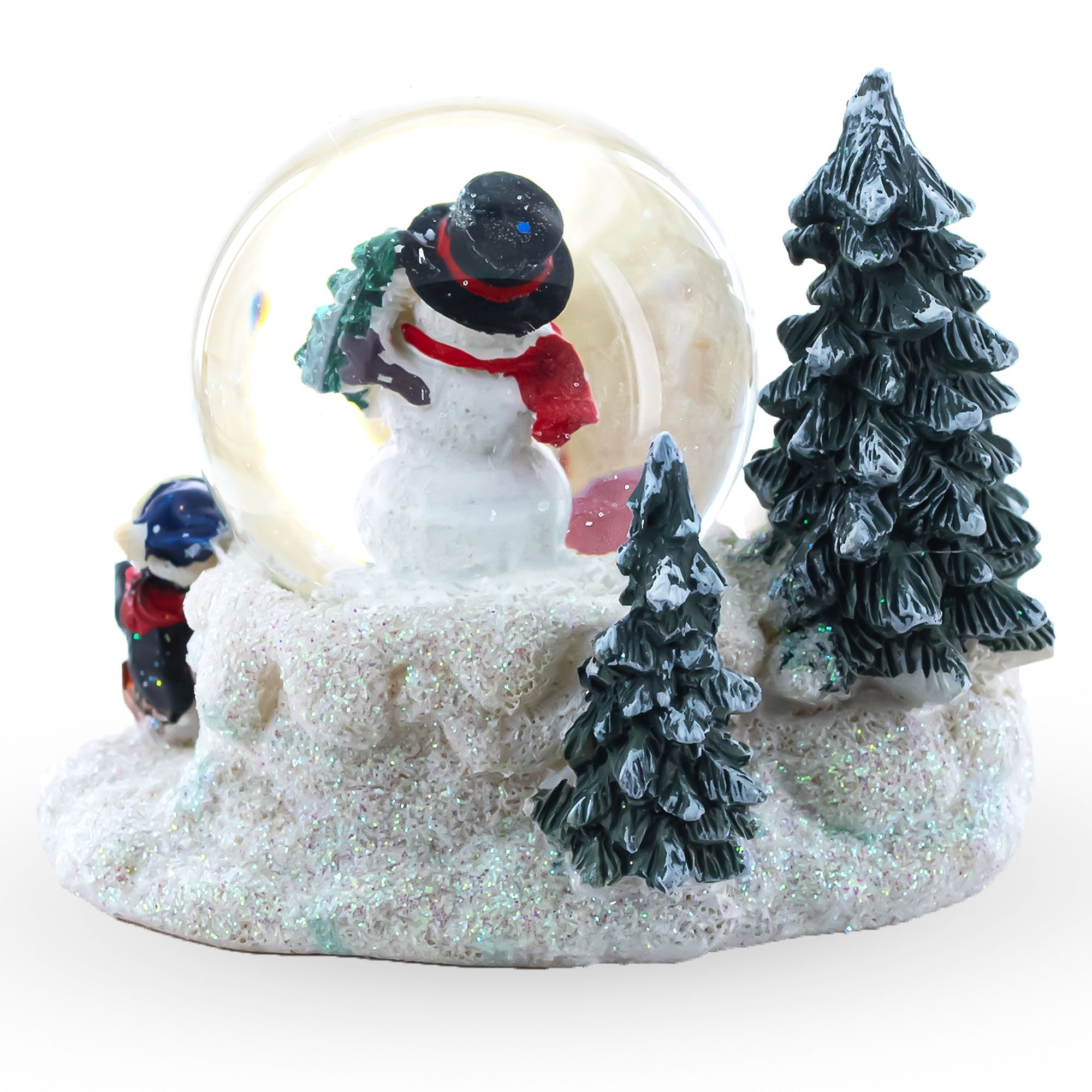 Arctic Animals Mini Water Snow Globe: Snowman, Polar Bear And Penguins