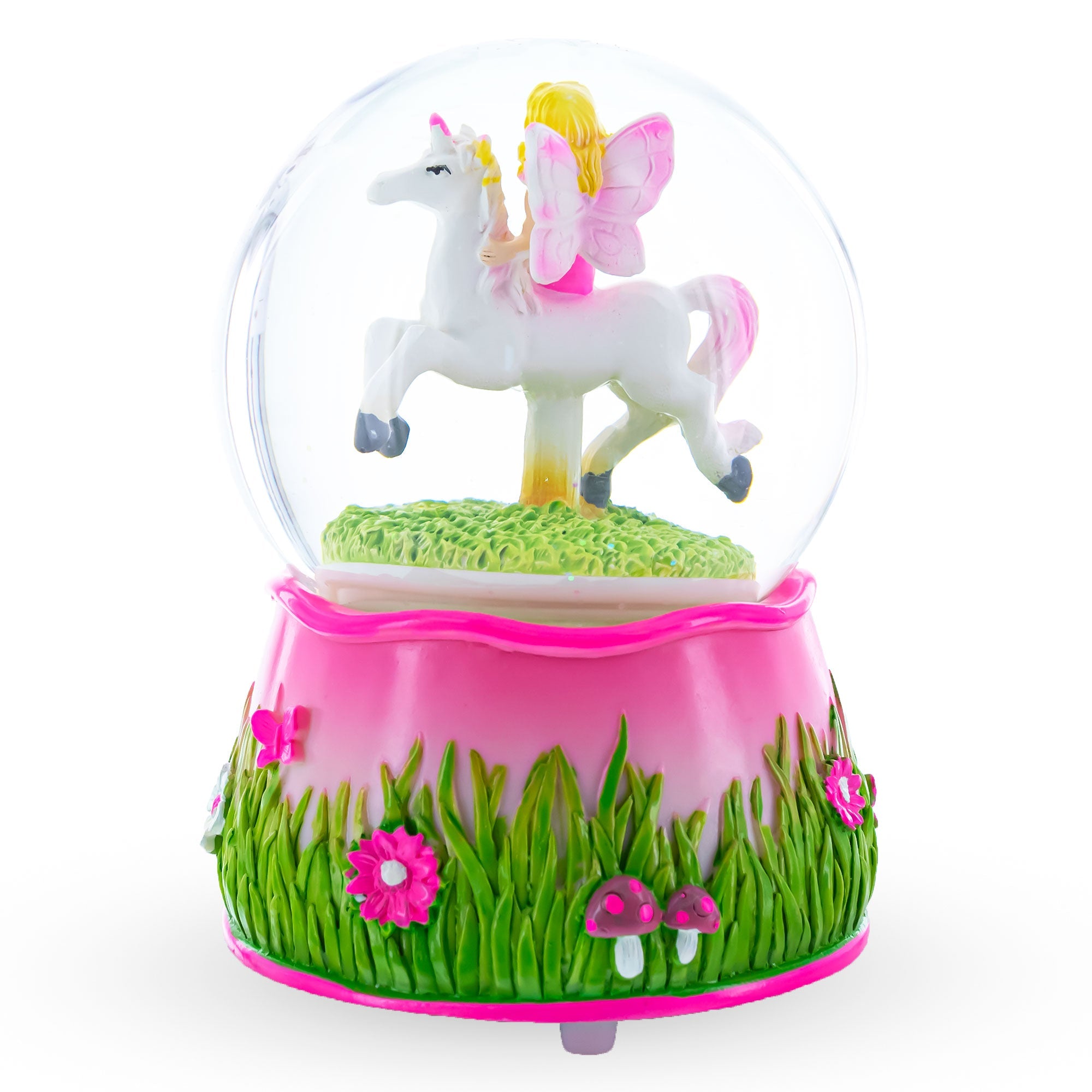 Magical Fairytale Ride: Unicorn Carousel With Fairy - Musical Water Snow Globe