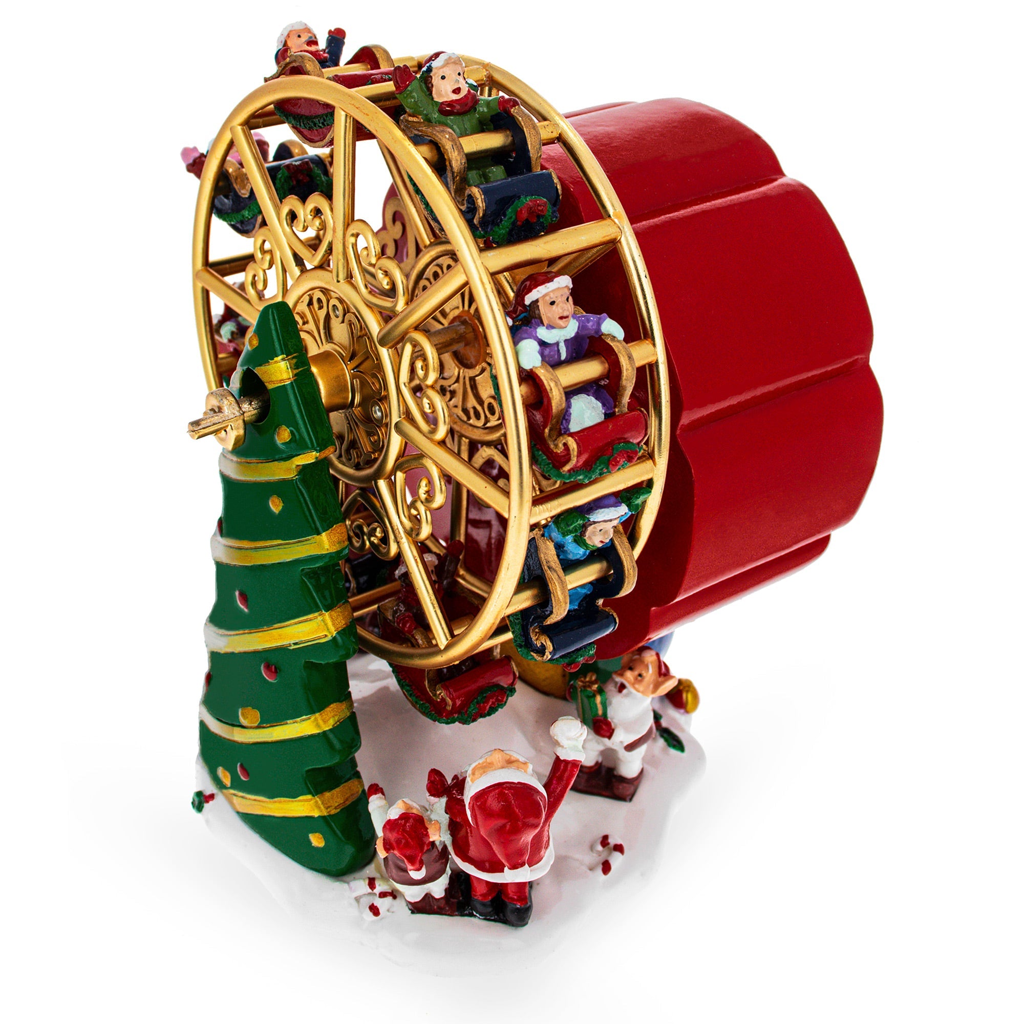 Santa's Whirling Ferris Wheel: Rotating Musical Figurine