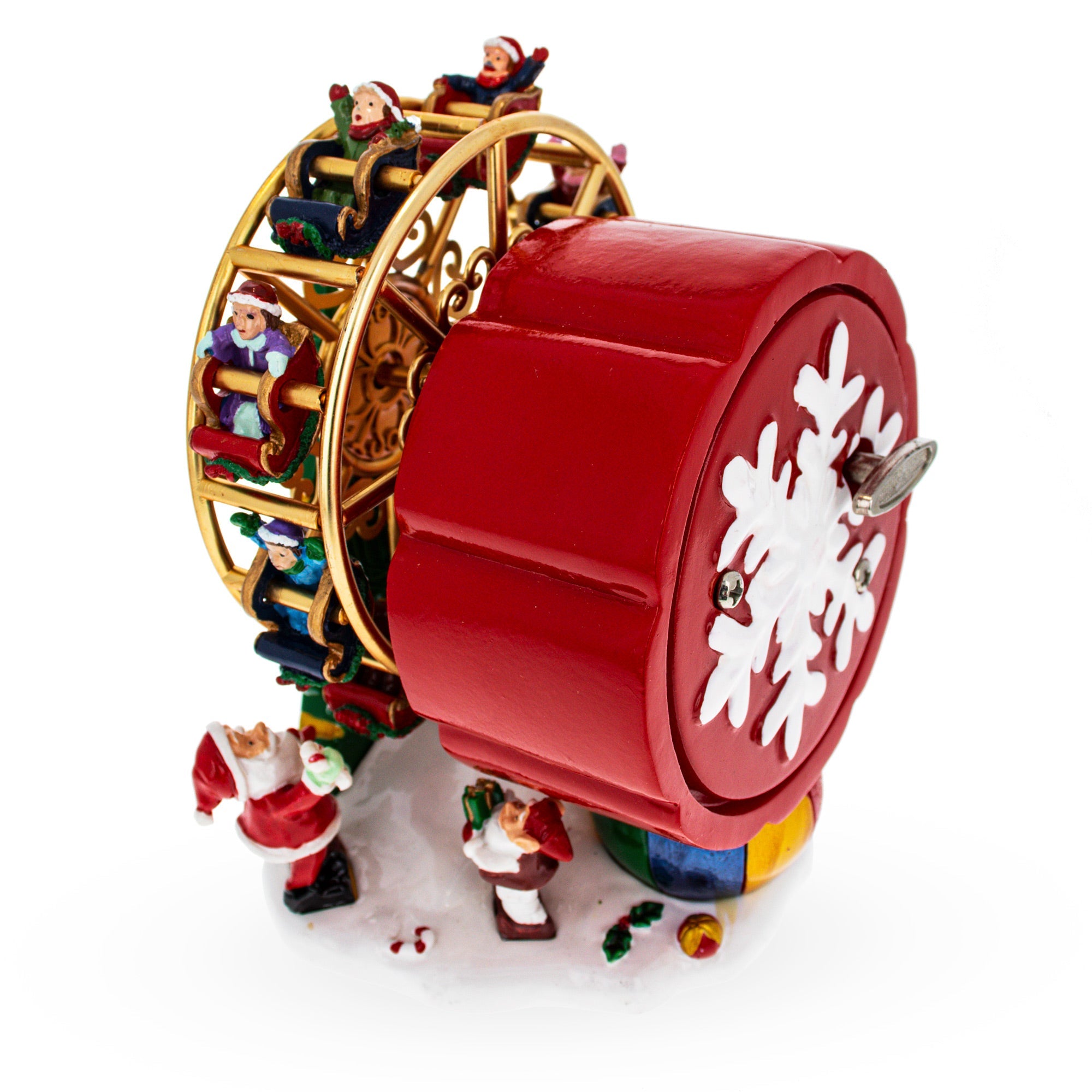 Santa's Whirling Ferris Wheel: Rotating Musical Figurine