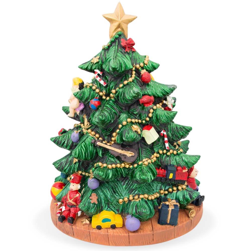 Whirling Melody Tabletop Tree: Spinning Musical Christmas Tree Figurine