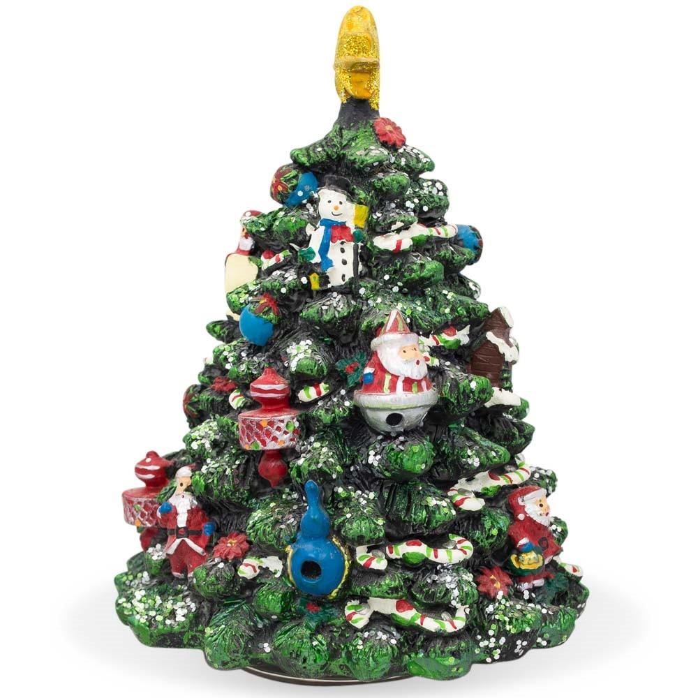 Rotating Melody Tree: Tabletop Christmas Tree With Music Box Rotation