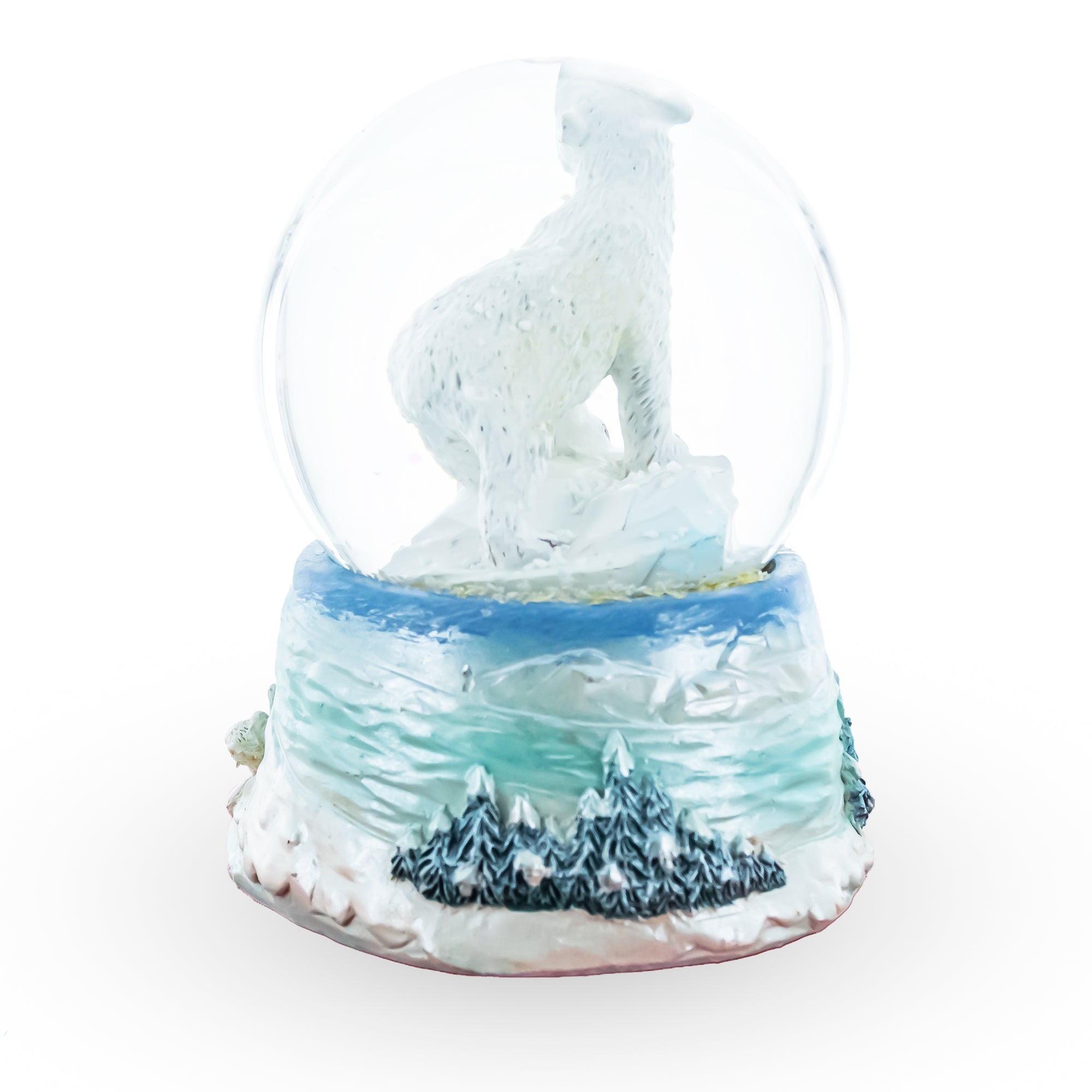 Arctic Wonderland Mini Water Snow Globe: Polar Bears In Serenity