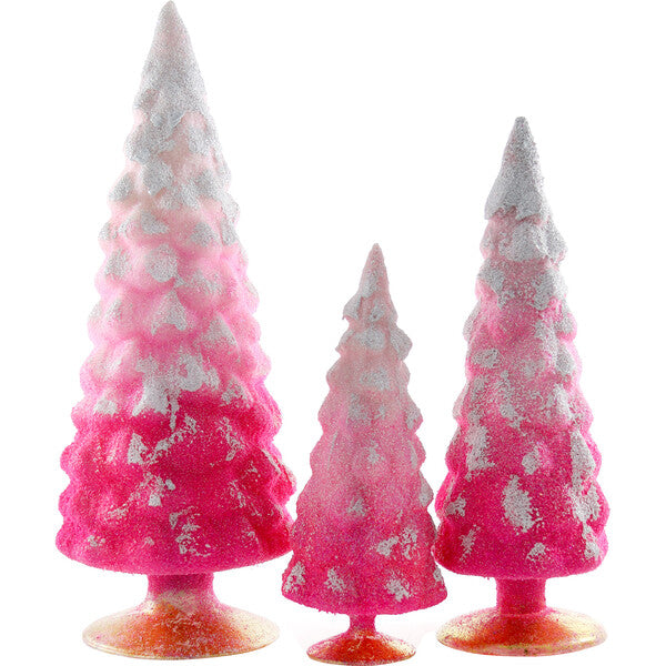 Glitter Gradient Tree Set, Pink