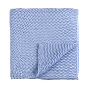 Petit Sweeny | Boys Blue Knitted Wool Blend Blanket (90cm)