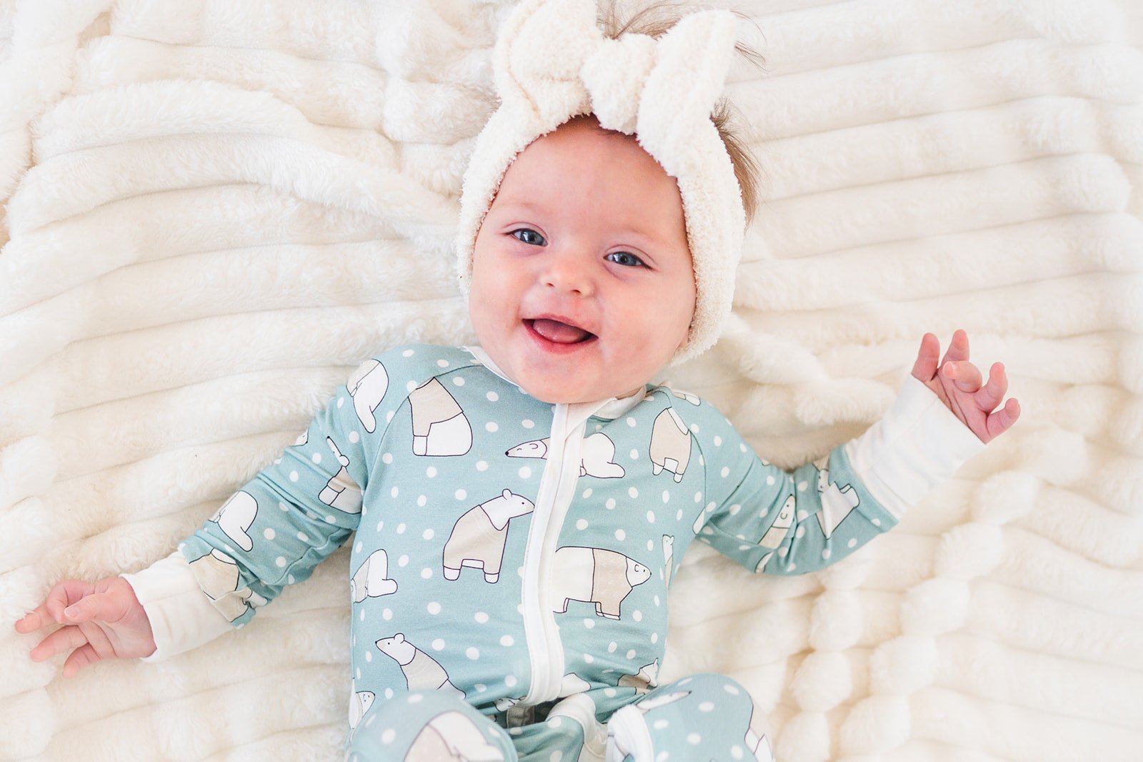 Polar Bears (convertible Zip Footies)