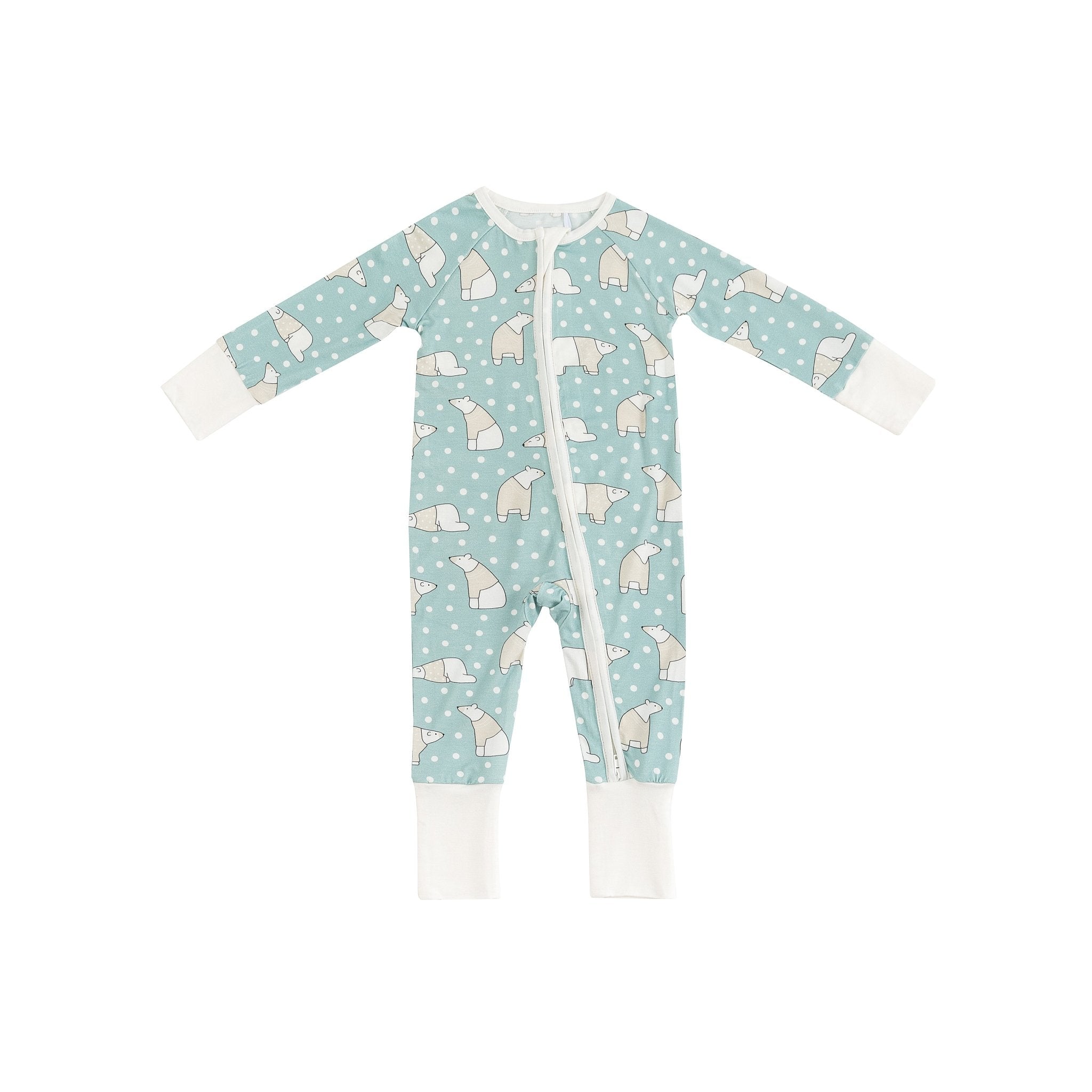 Polar Bears (convertible Zip Footies)