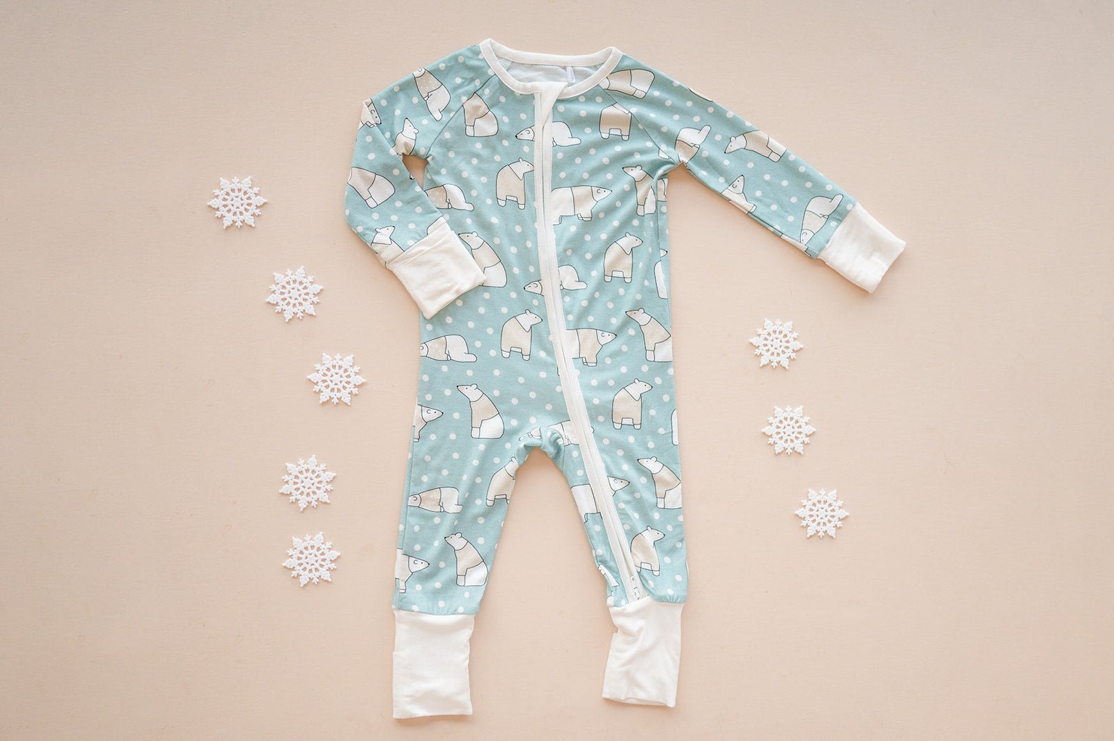 Polar Bears (convertible Zip Footies)