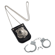 Police Badge And Handcuff Set - Kids