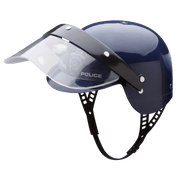Police Helmet With Transparent Visor