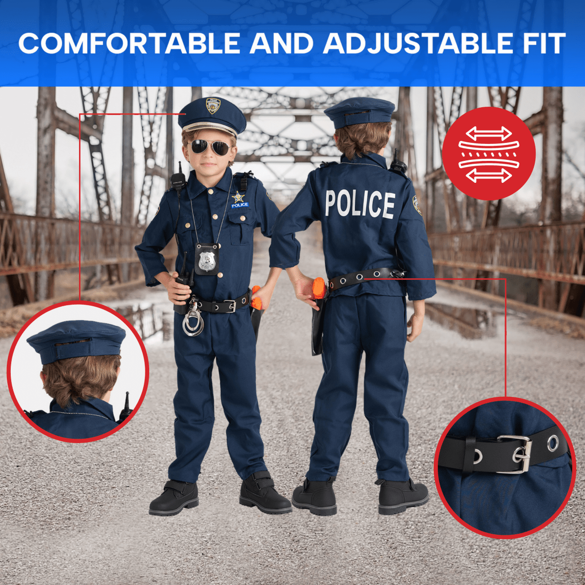 Police Officer Costume Set - Kids