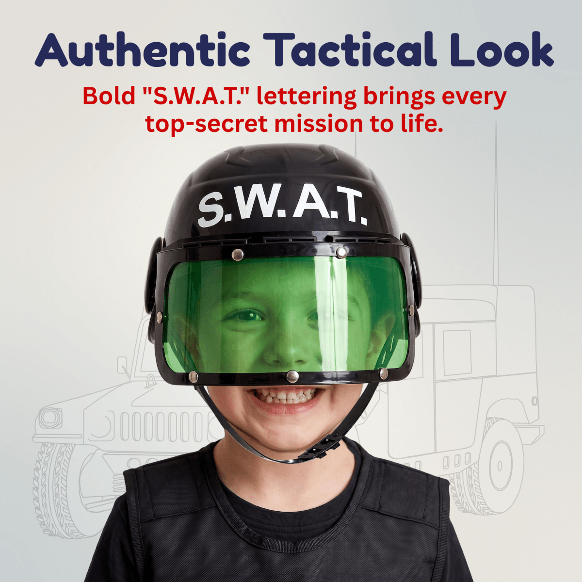 Police S.w.a.t. Helmet - Kids