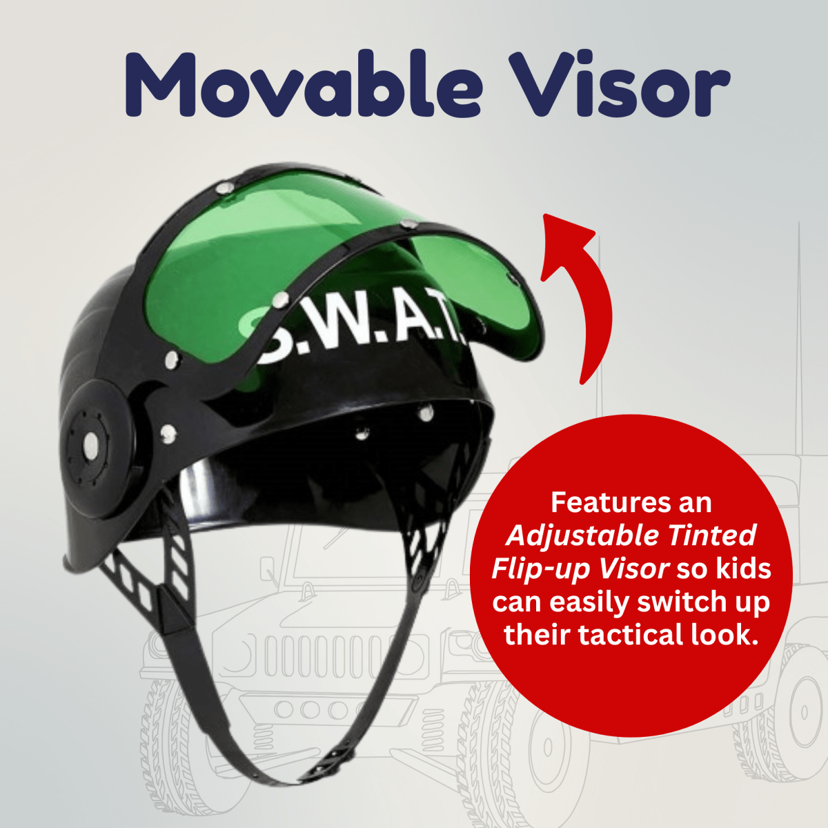 Police S.w.a.t. Helmet - Kids