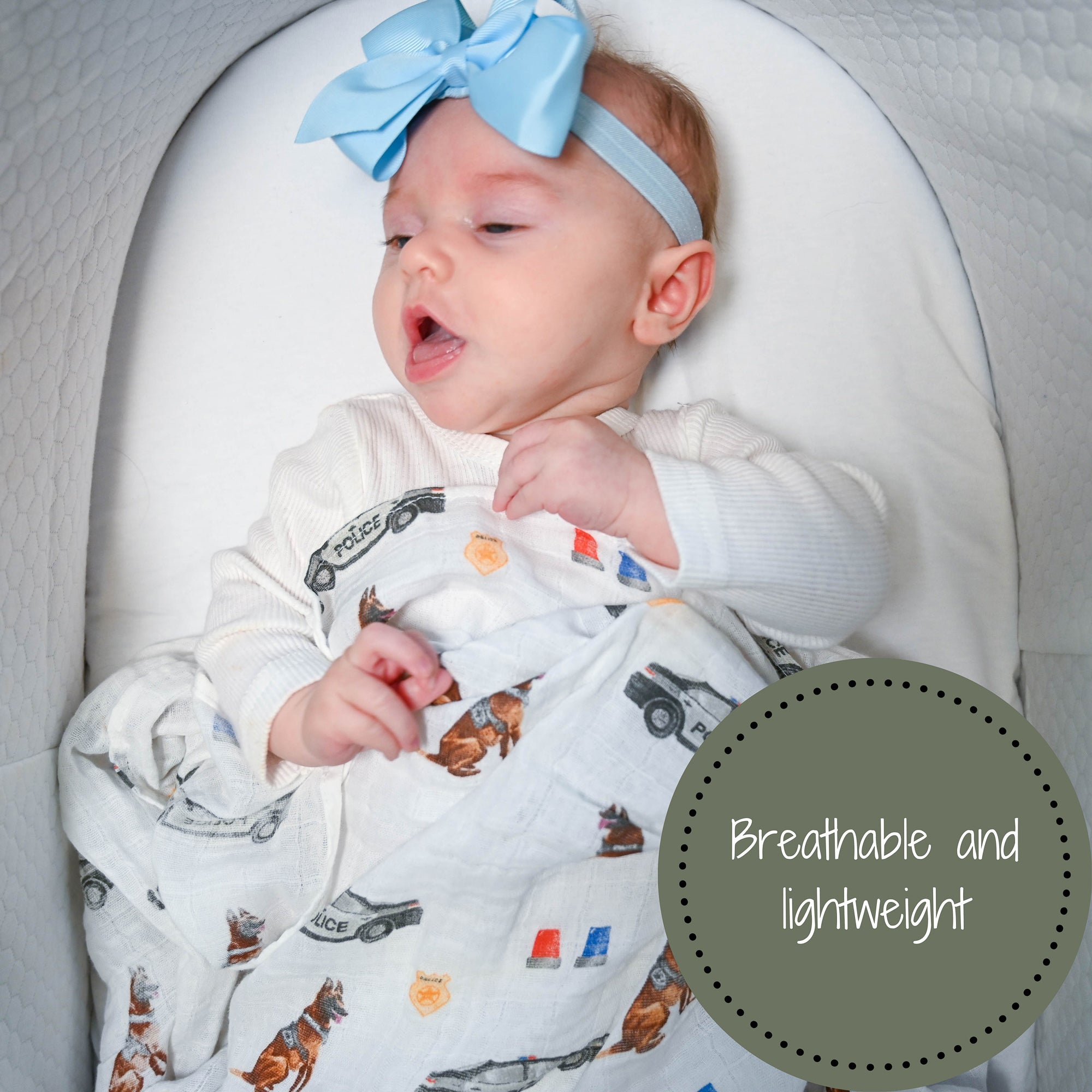 Policeman Swaddle Blanket