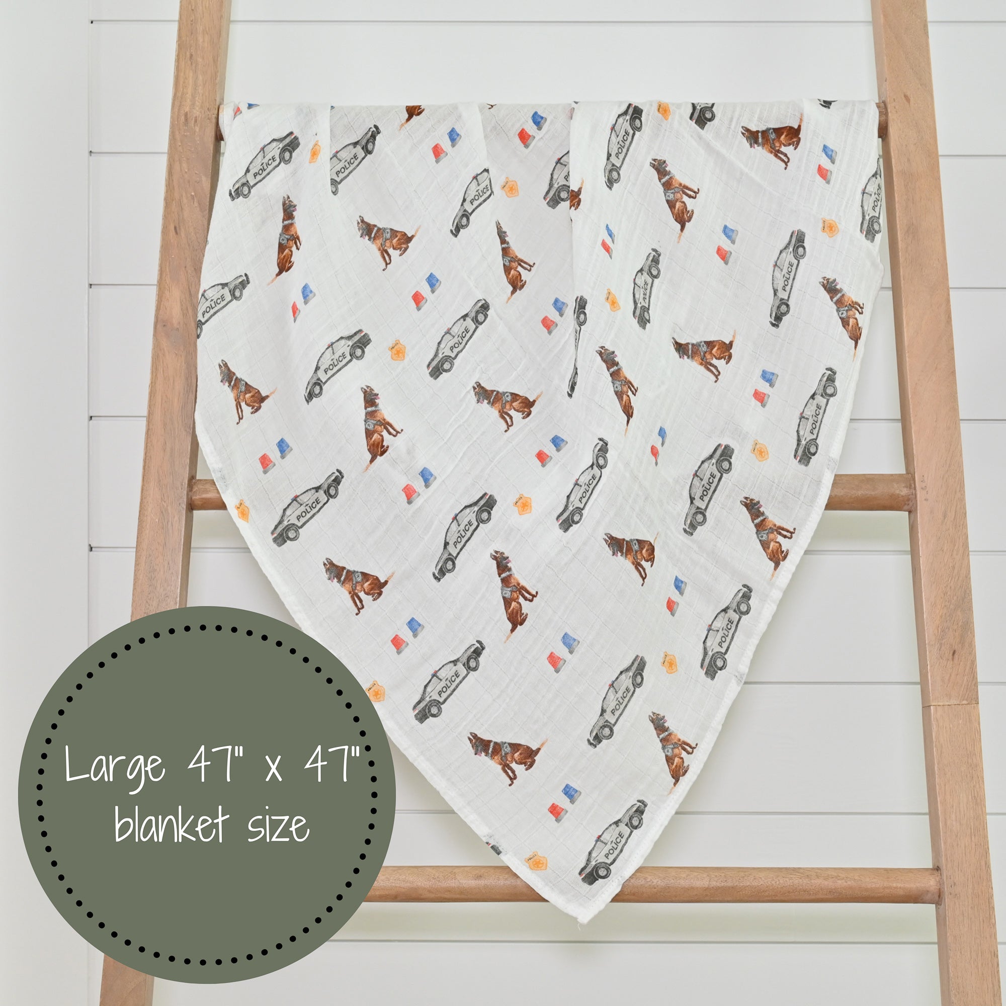 Policeman Swaddle Blanket