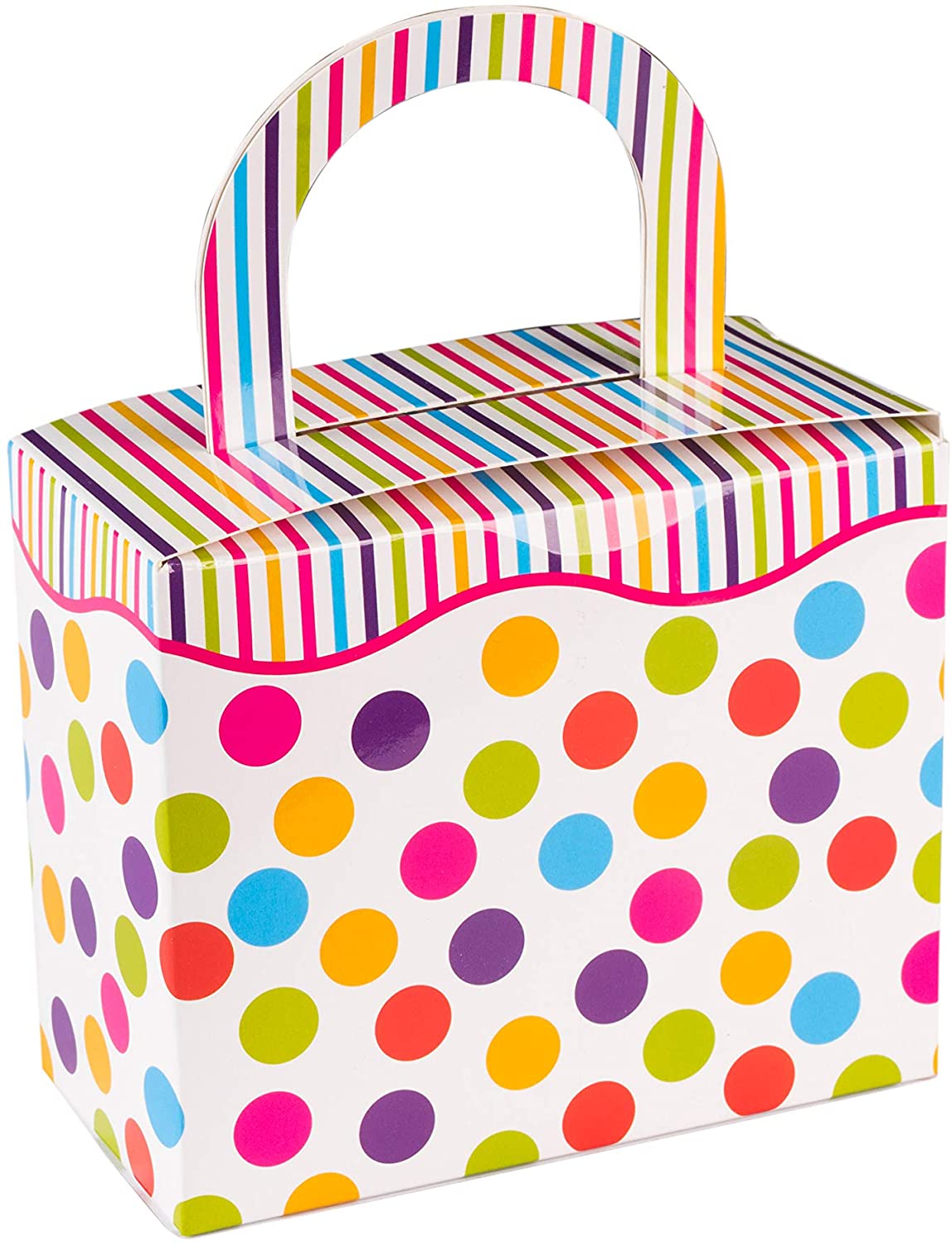 Polka Dot Candy Boxes 36 Pack 4.5" X 3.75" X 2.25"