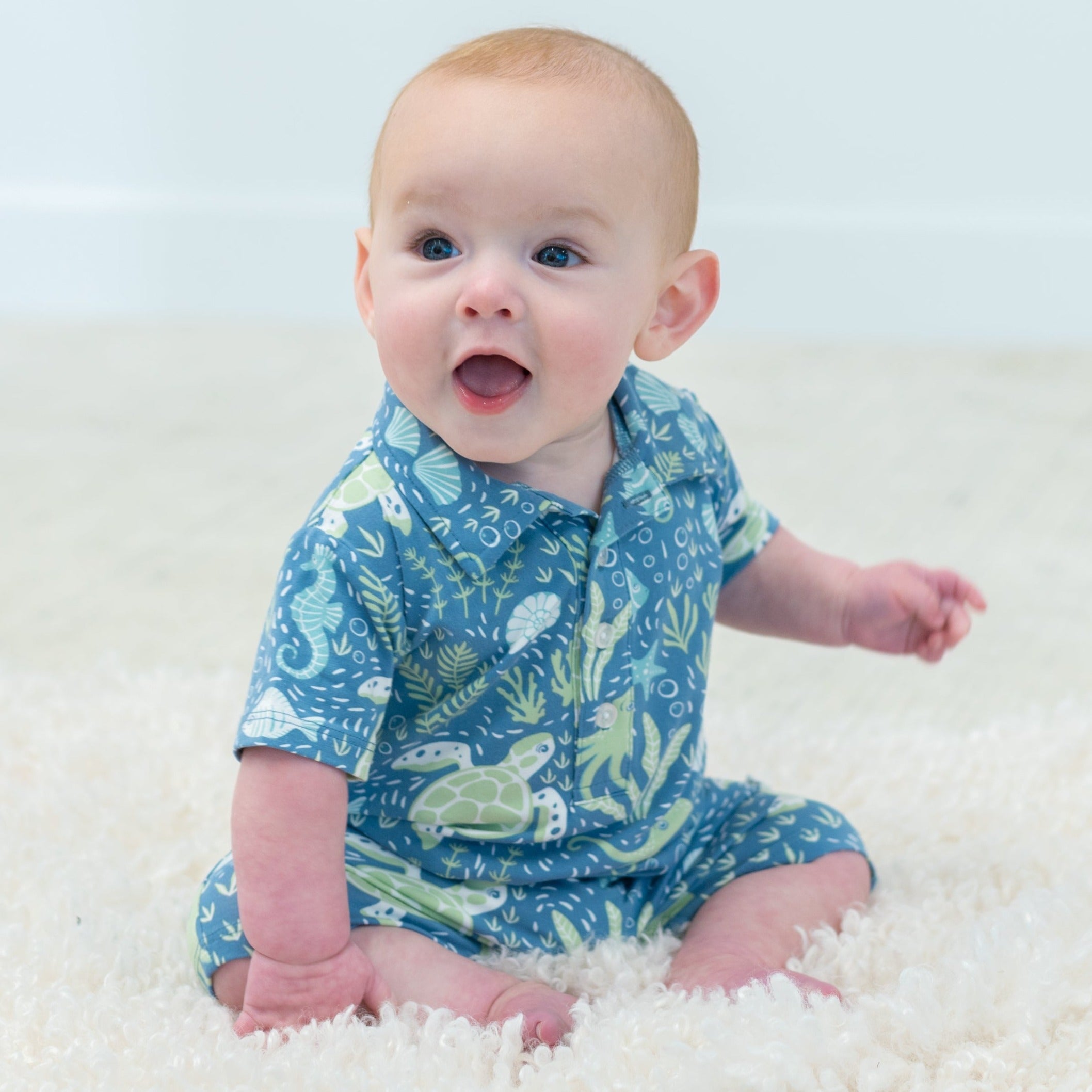 Polo Romper - Under The Sea