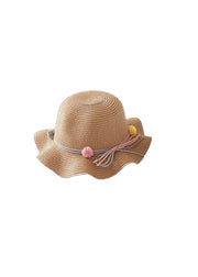 Flower Pompom Hat