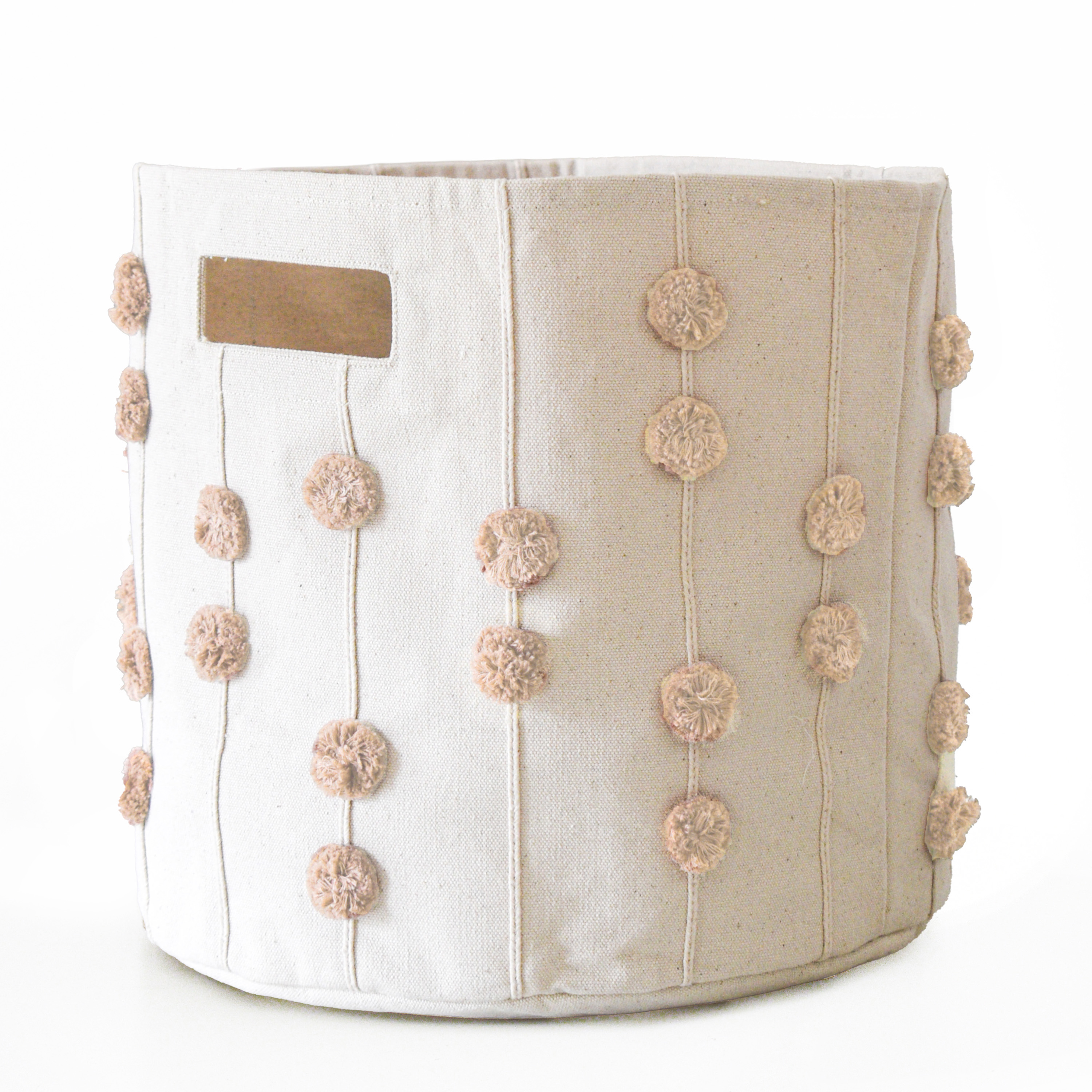 Storage Basket Pompom Pecan