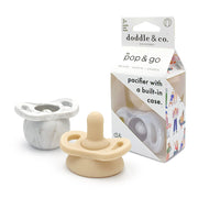 Pop & Go Pacifiers - Marble Grey/shore