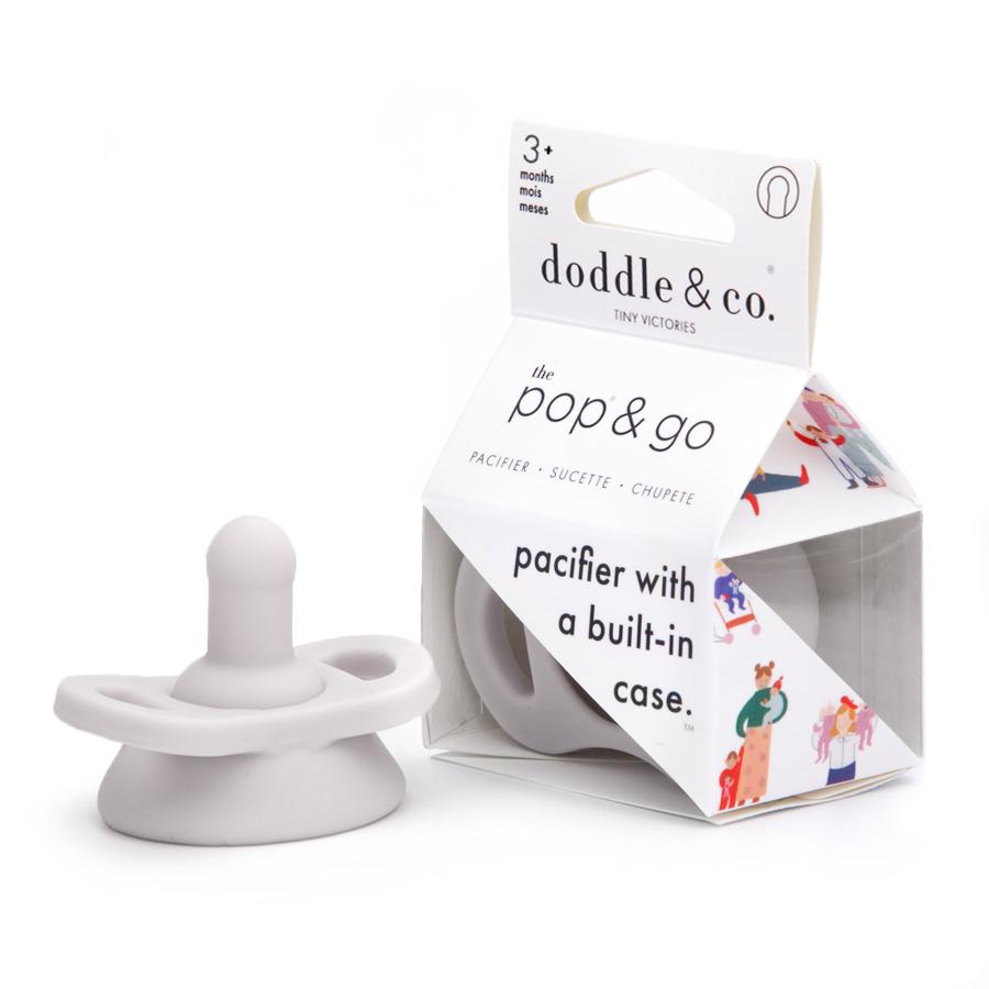 Pop & Go Pacifiers - Peach/navy