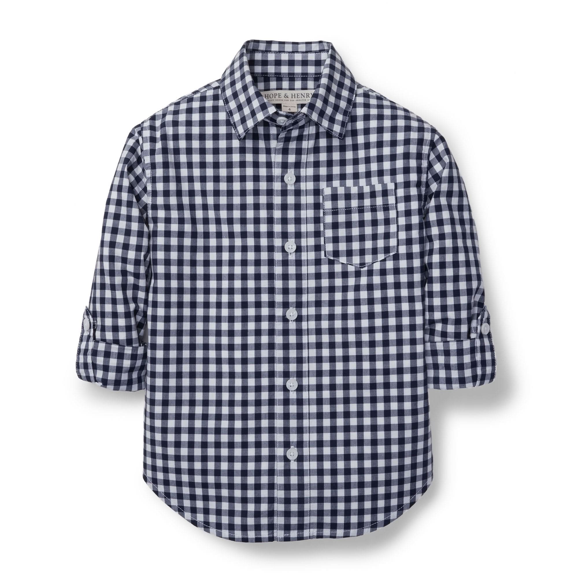Organic Poplin Button Down Shirt