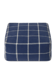 POUF GEO BLOCK NAVY BLUE