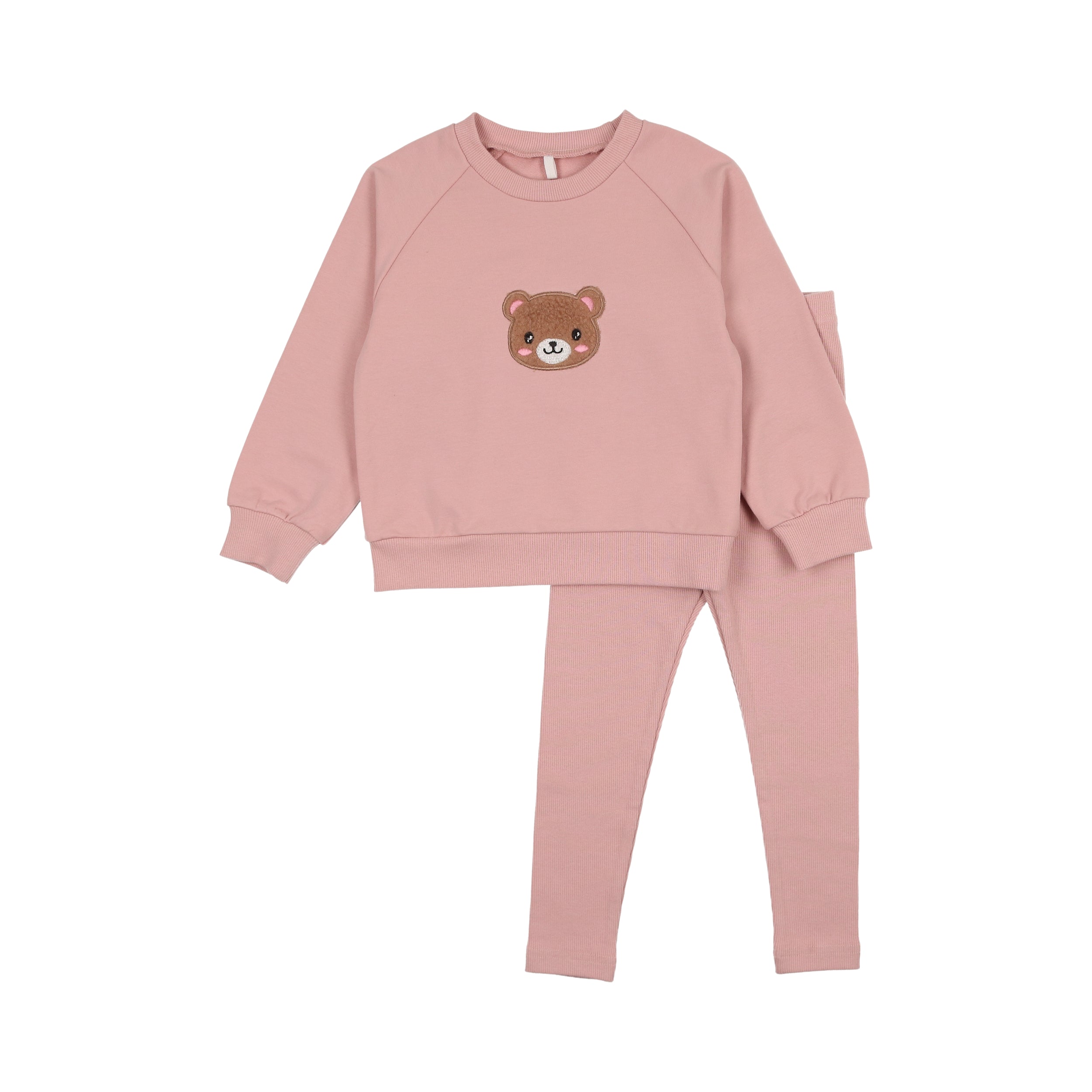 Bear Sweatsuit- Pink
