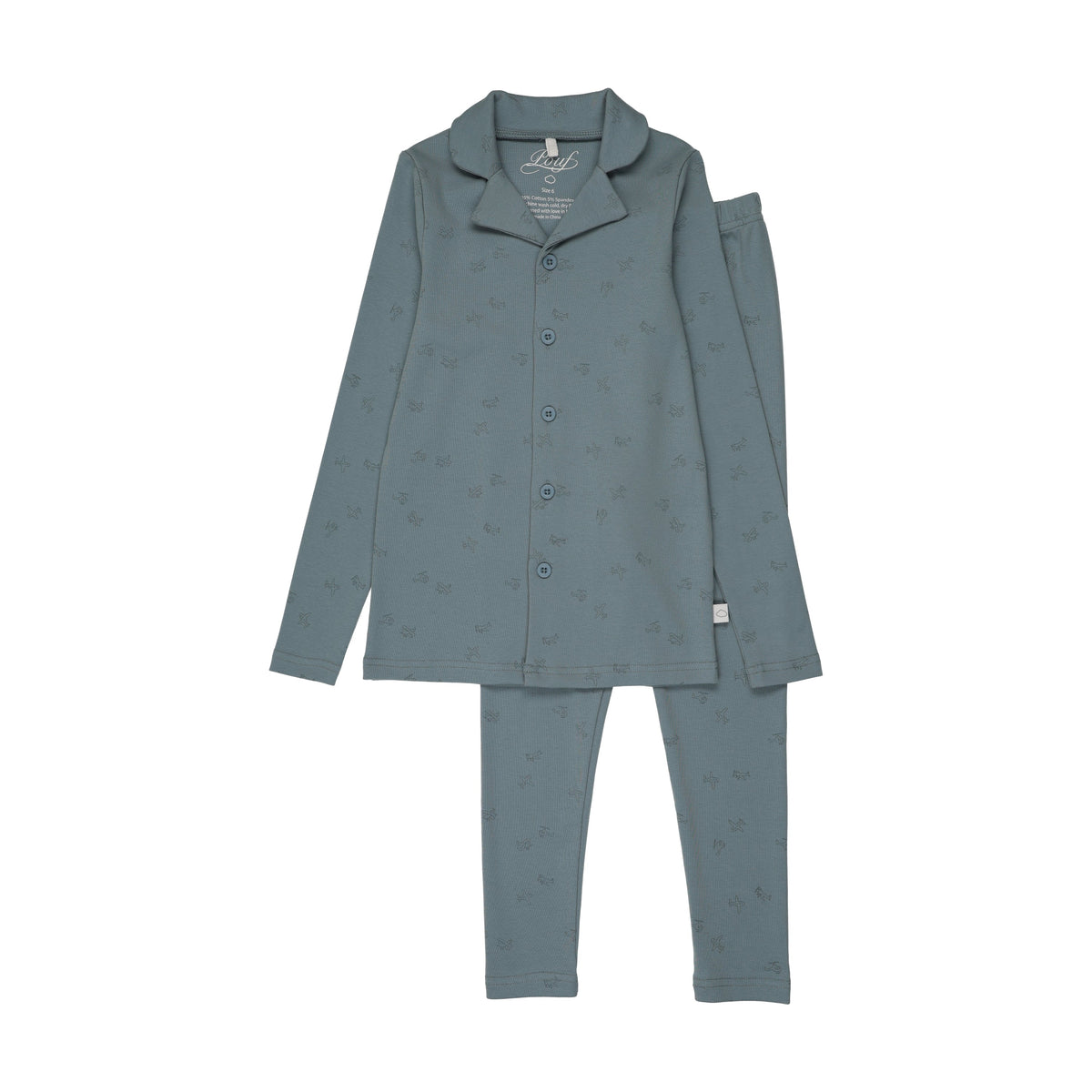 Printed Grandpa Pj-blue