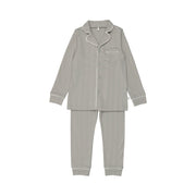 Ribbed Grandpa Pj- Dusty Blue