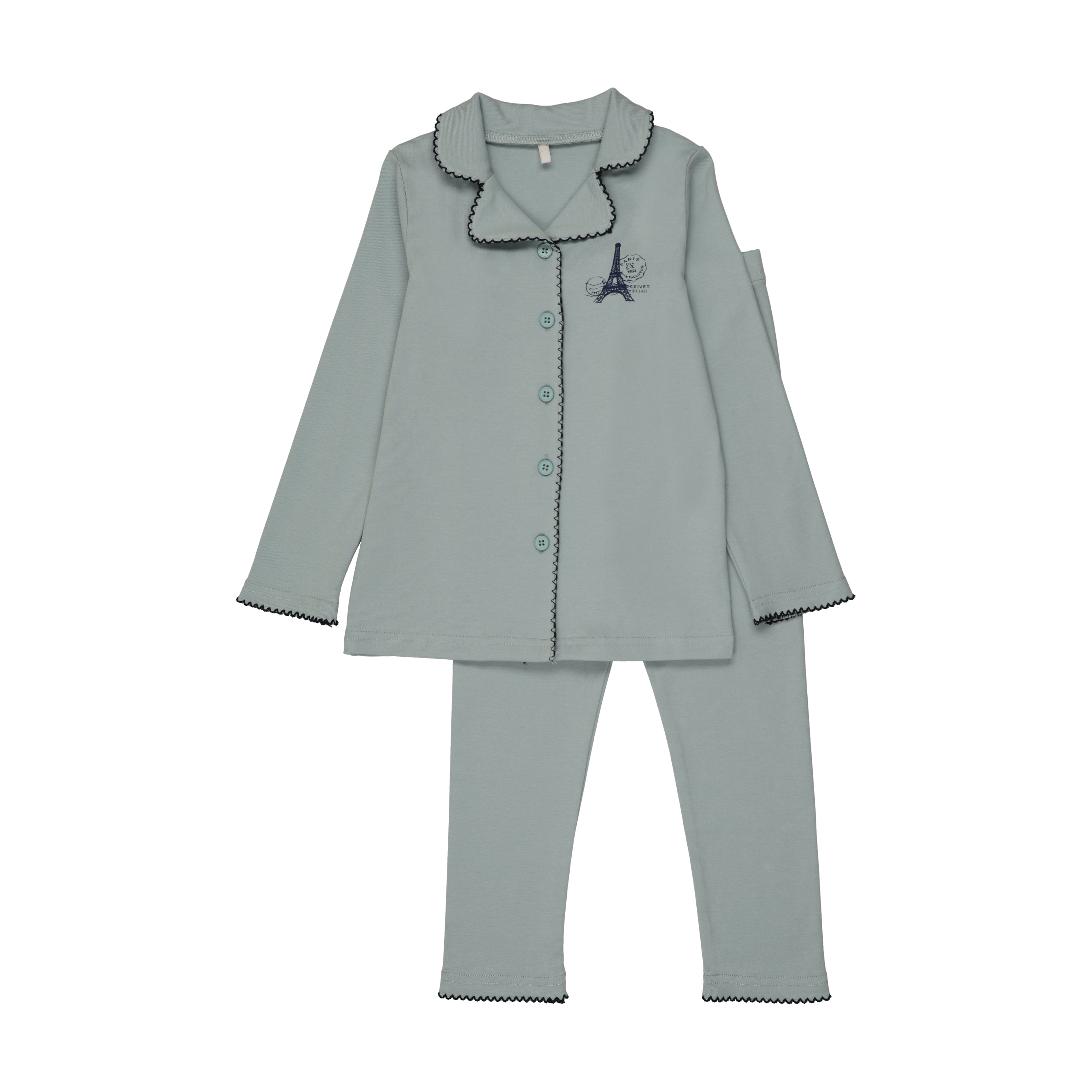 French Grandpa Pj- Blue